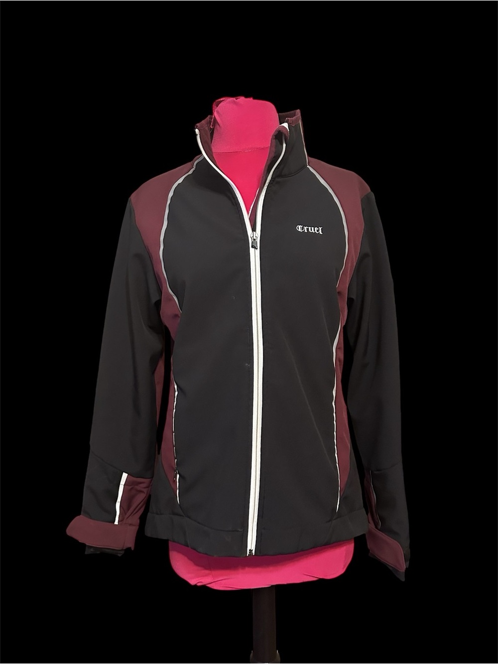 Cruel Girl Soft Shell Drop Hem Riding Jacket Womens M
